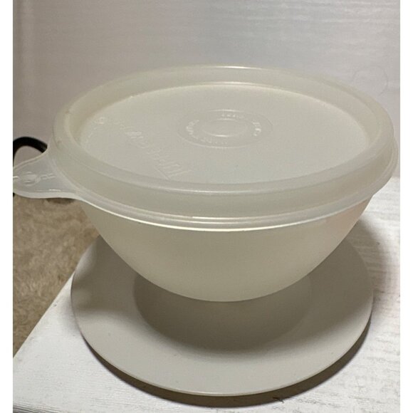 Tupperware Dessert Pudding Parfait Cups Lids & Pastel Base Set of 4 - Picture 7 of 9